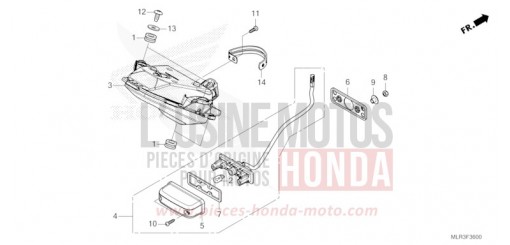 FEU ARRIERE CBR500RACT de 2026